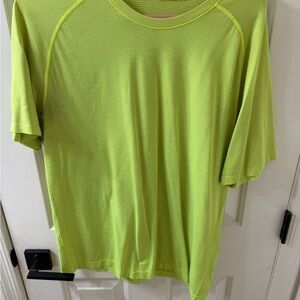 lululemon athletica Highlighter Yellow Short Sleeve Tee